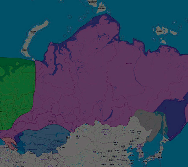 Карта районирования РФ по коэффициенту С