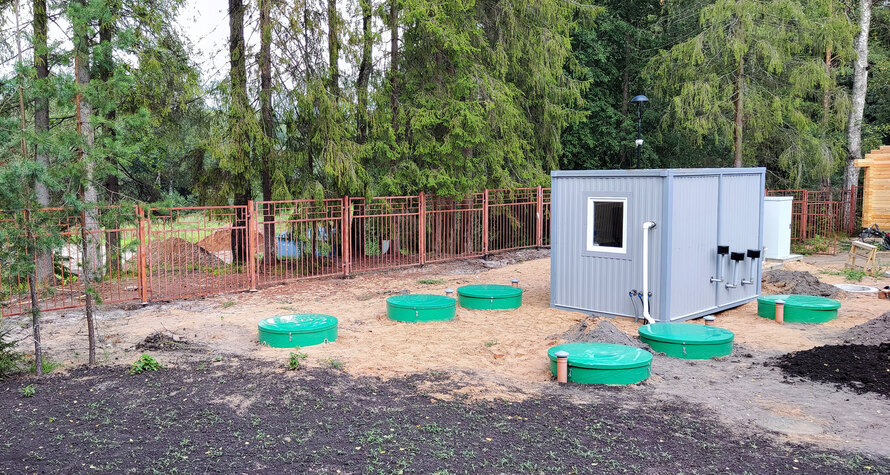 Очистка хозяйственно-бытовых сточных вод на базе отдыха в деревне Хлыниха